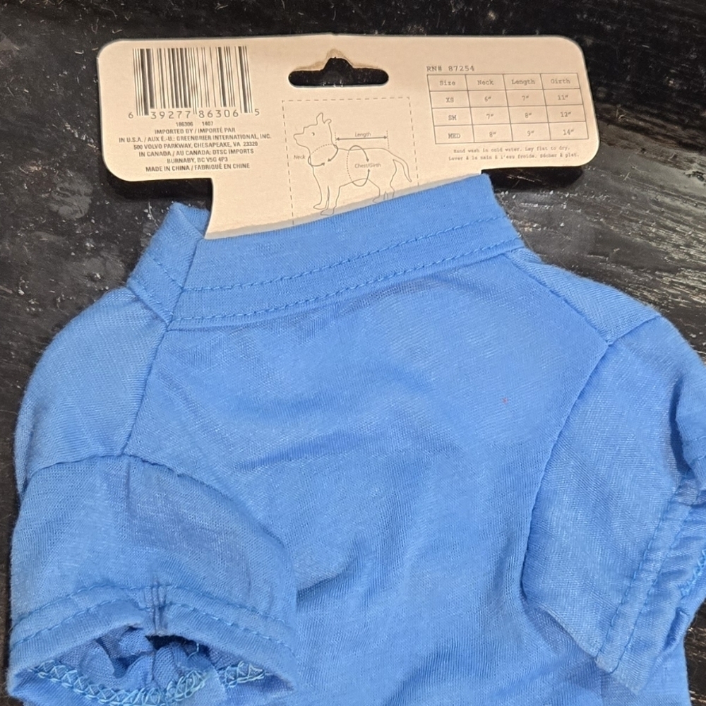 3/$20 VIP 'Very Important Pooch' Blue Dog Shirt - Picture 2 of 2